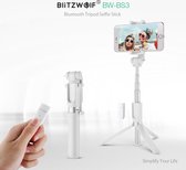 Blitzwolf 3 in 1 Selfie Stick Tripod - Wit - Smartphone Vlog Tripod