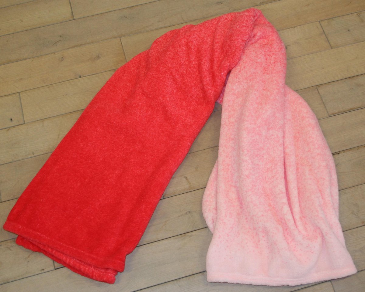 Eightmood Hawai - Plaid - Fleece - 130 x 150 cm - Coral