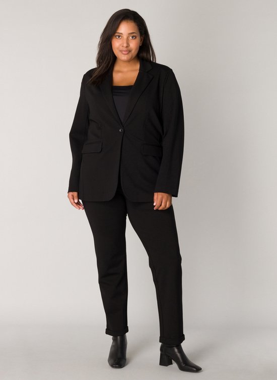 BASE LEVEL CURVY Yacey Blazers - Black - maat 1(48) | bol