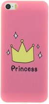 GadgetBay Roze Amsterdam Princess iPhone 5 5s SE TPU hoesje case kroontje cover