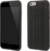 GadgetBay Zwarte autoband cover iPhone 6 Plus iPhone 6s Plus Silicone Autosporen hoesje