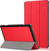 3-Vouw sleepcover hoes - Lenovo Tab M10 (x605F) - Rood