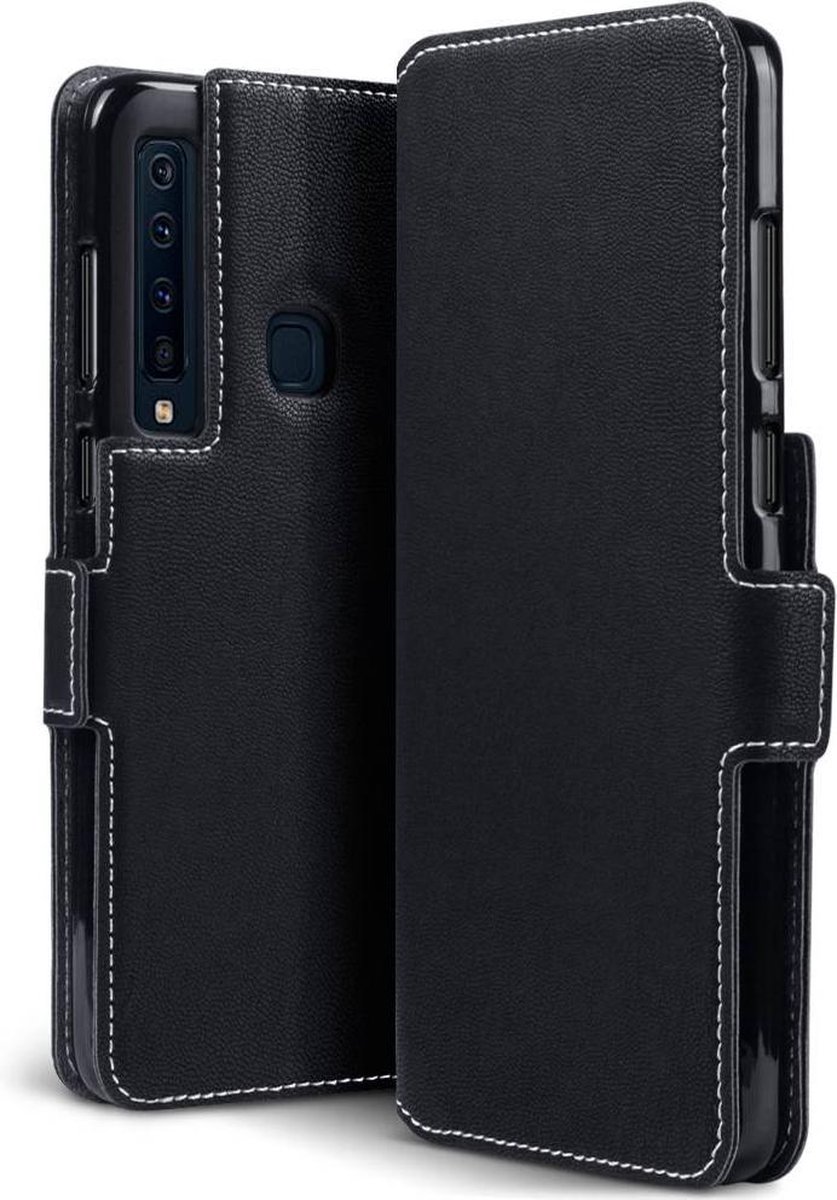 Qubits - slim wallet hoes - Samsung Galaxy A9 2018 - zwart
