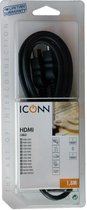 HDMI 1.3 Kabel - Full HD 60Hz - Verguld - 1,8 meter - Zwart