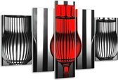 Peinture sur verre Verre | Rouge, noir, gris | 170x100cm 5 Liège | Tirage photo sur verre |  F002434