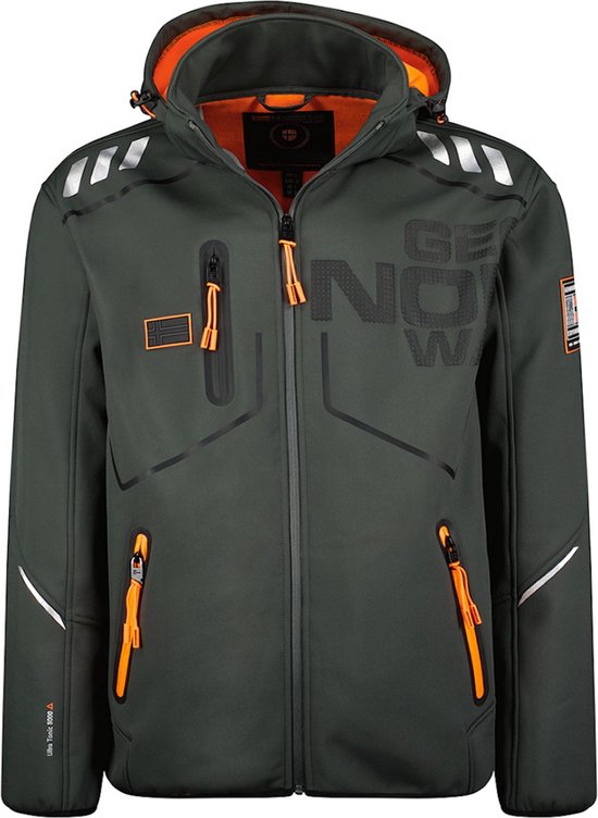 Geographical Norway Softshell Heren Jas Robin Grijs - M