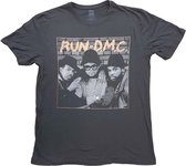 Run DMC - B&W Photo Heren T-shirt - XL - Zwart
