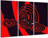 Peinture sur toile Abstrait | rouge noir | 120x80cm 3 Liège