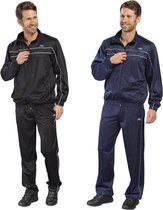 Trainingspak met comfortabele pasvorm, zwart, maat XXXL