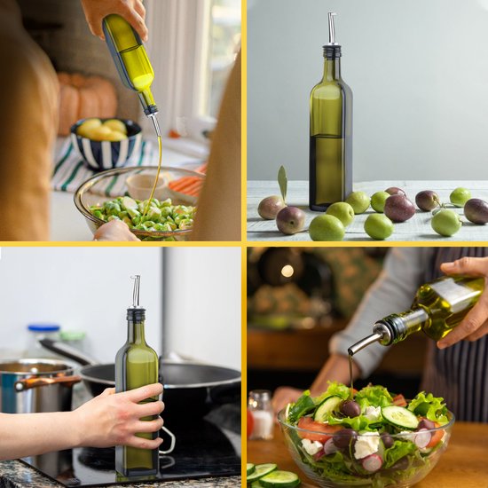 Bouteille Huile Verre Carrée Bouteille Huile/Vinaigre 500ml Verre - 2 Becs Acier Inox | Entonnoir & Étiquettes | Cuisine Élégante Bouteille Pour Vinaigre Et Huile Bouteille Huile Verre Carrée Bouteille Huile/Vinaigre 500ml Verre - 2 Becs Acier Inox | Entonnoir & Étiquettes | Cuisine Élégante Bouteille Pour Vinaigre Et Huile