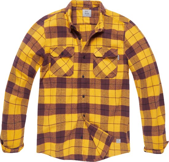 Vintage Industries Sem Flannel Shirt Yellow Check