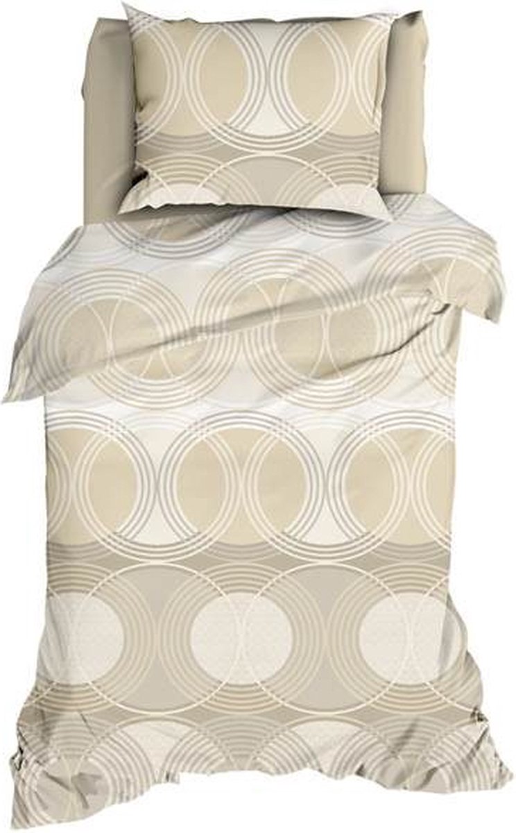 Satin D Or Satin d'Or Condi Dekbedovertrek - Eenpersoons - 140x200/220 cm - Sand