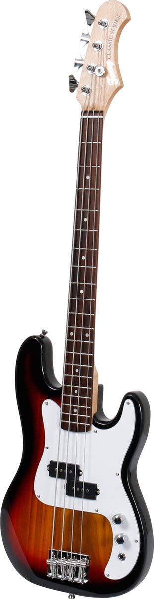 Fazley Classic Series FPB034 Sunburst 3/4-formaat elektrische basgitaar