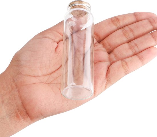 2 Bouteilles En Verre Avec Bouchon Liège - Pots Hermétiques Pour Terrarium DIY, Décoration Maison Ou Bureau - 9