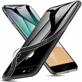 Ultra thin geschikt voor Apple iPhone 6 / 6- s case transparant silicone + gratis glazen Screenprotector
