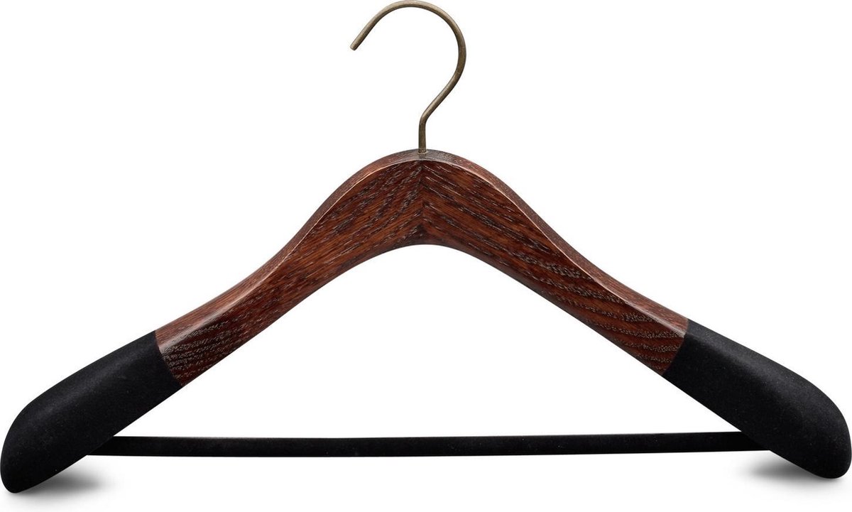 YourHanger luxe donker eiken jashangers YourHanger luxe donker eiken jashangers