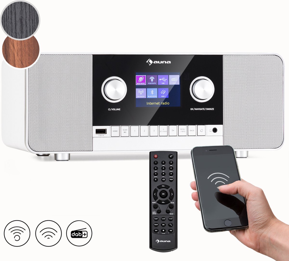 Auna Connect 120 MKII mediaplayer 2.0 stereo