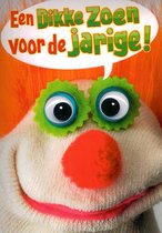 Verjaardagskaart Extra Groot Een Dikke Zoen Clown