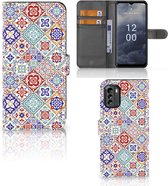 Book Case met foto Nokia G60 GSM Hoesje Tiles Color