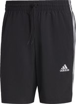 Short Adidas Sport modèle 3S Chelsea Homme - Zwart/ Wit - Taille M