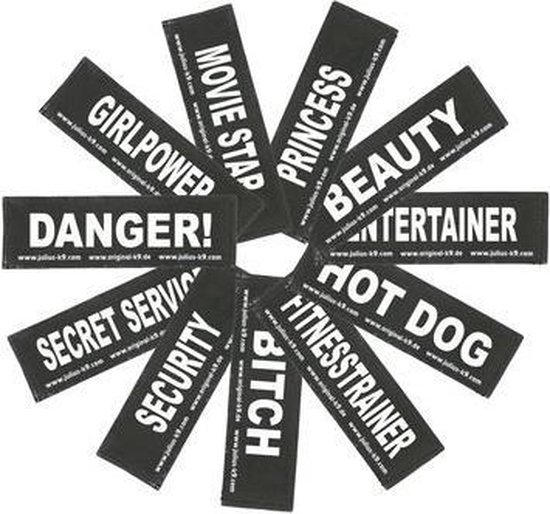 k9 labels voor power-harnas voor hond/tuig voor police bol.com