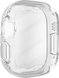 Transparante TPU beschermhoes voor Apple Watch Ultra, van de zijkant bekeken.