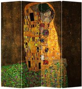 Fine Asianliving Kamerscherm Scheidingswand B160xH180cm 4 Panelen Der Kuss - Gustav Klimt