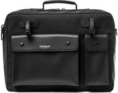 Venque Laptoptas Milano 43 X 33 X 11 Cm Carbon Zwart Leer