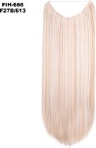 Wire hair extensions straight blond - F27B/613