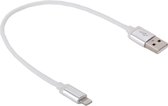 1m Netto Stijl Metalen Kop 8 Pin naar USB Data / Oplaadkabel, voor iPhone XR / iPhone XS MAX / iPhone X & XS / iPhone 8 & 8 Plus / iPhone 7 & 7 Plus / iPhone 6 & 6s & 6 Plus & 6s P