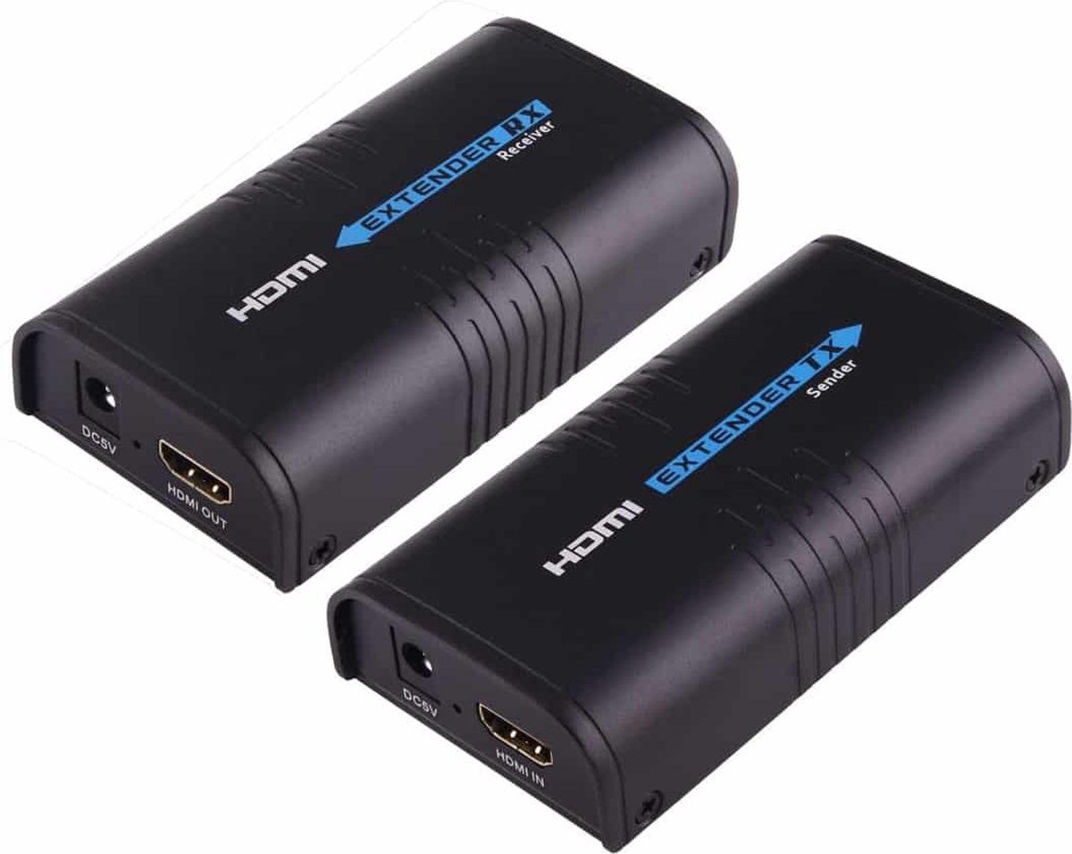 HDMI-extender via enkele UTP / STP CAT5e / 6 kabelzender-ontvanger,  ondersteuning... | bol.com