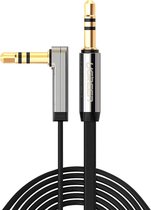 Ugreen 3,5 mm Male naar 3,5 mm mannelijke elleboog Audio Connector adapter kabel Vergulde poort auto AUX audiokabel, lengte: 2 m
