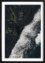 Volcano Beach (29,7x42cm) - Wallified - Tekst - Zwart Wit - Poster - Wall-Art - Woondecoratie - Kunst - Posters