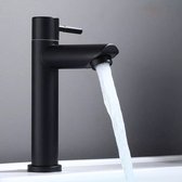 BaderiQ - robinet fontaine - robinet WC - Frejus - noir mat - eau froide - mitigeur monocommande