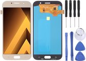 Lcd-scherm en digitizer volledige montage (OLED-materiaal) voor Galaxy A7 (2017), A720F, A720F / DS (goud)