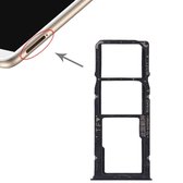 2 SIM-kaartvak + Micro SD-kaart Lade voor Huawei Enjoy 8 Plus (blauw)
