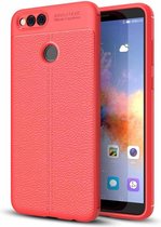 Honor 7X - Litchi TPU Case - Rood