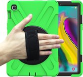 Samsung Galaxy Tab S5e Cover - Hand Strap Armor Case - Groen