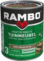 Rambo Pantserbeits Tuinmeubel Zijdeglans - Makkelijk Verwerkbaar - Waterproof - Greywash - 0.75L