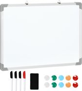 HOMCOM Whiteboard met magneten, pennen en doekje 911-016V00