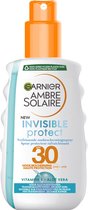 Garnier Ambre Solaire Invisible Protect - Spray solaire transparent - SPF 30 - Aloe Vera - 2x 200 ml - Pack économique