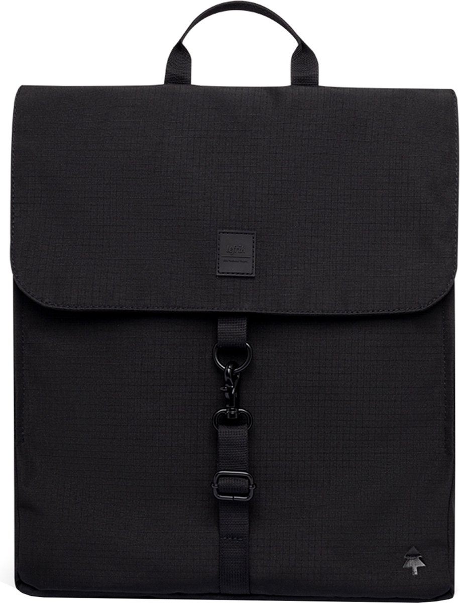 Lefrik Handy Mini Vandra Laptop Rugzak - Eco Friendly - rPET - 13,6 inch - Black Ripstop