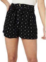 SUPERDRY Vintage Paperbag Printed Korte Broek - Dames - Black Geo - M