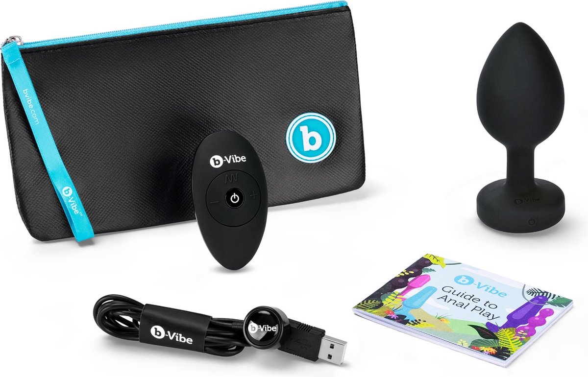 Goedkoopste B-Vibe - Vibrerende Juwelen Plug XXL Black