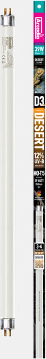 Arcadia D3+ Desert T5 Lamp 12% UVB 865.0MM | 39 Watt