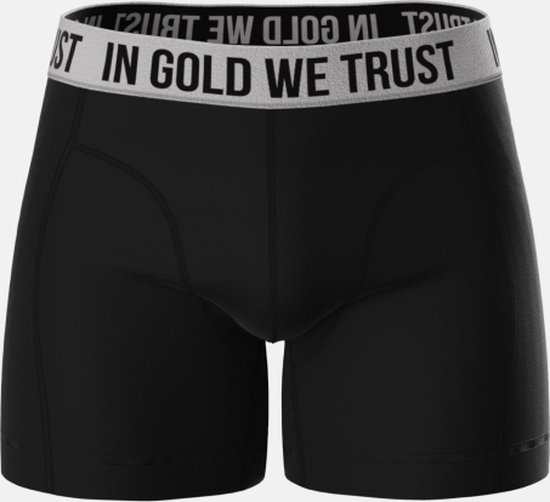 In Gold We Trust Boxershorts 3-Pack Heren Zwart - Maat: M | bol.com