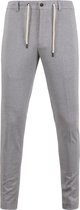 Suitable - Pantalon Jersey Pied De Poule Grijs - Heren - Maat 46 - Slim-fit