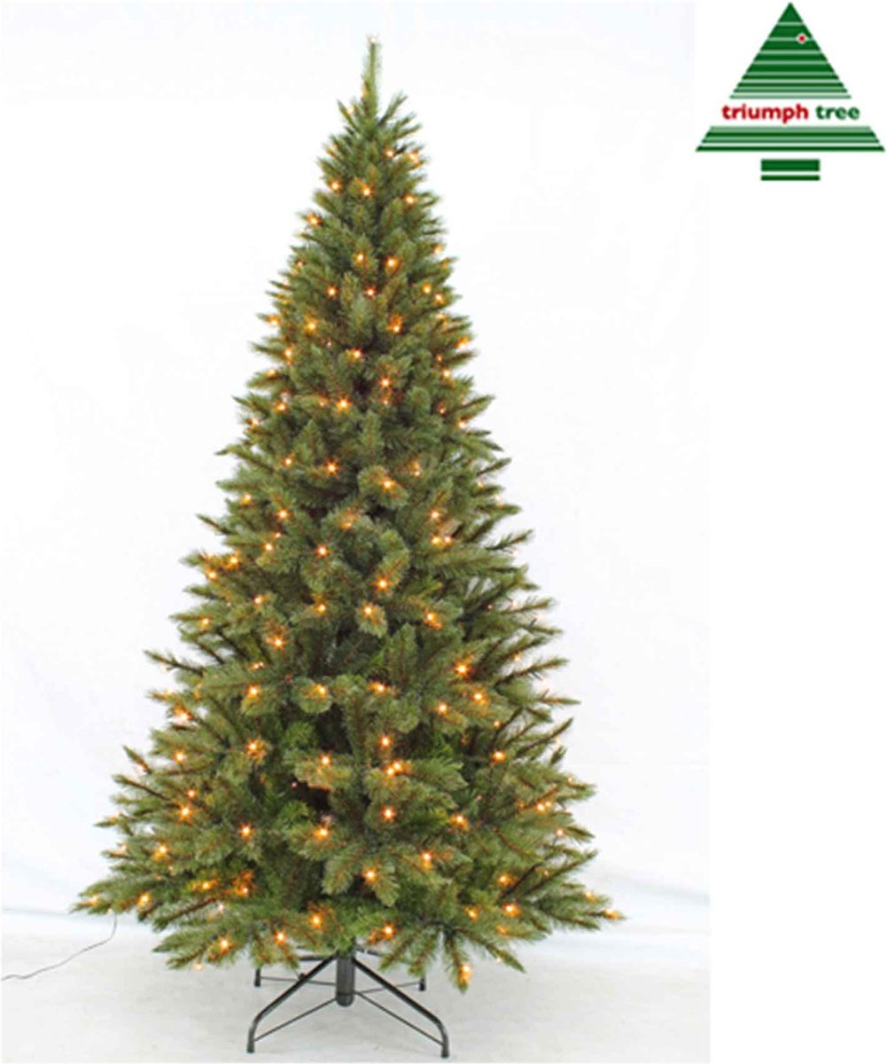 lever vee Wiskunde Triumph Tree Forest Frosted Pine Kunstkerstboom - 185 cm hoog - Met  energiezuinige LED... | bol.com