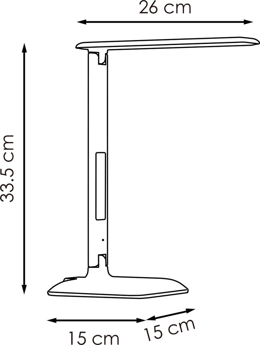 Home Sweet Home - Moderne Led Bureaulamp Clock - verstelbare LED Leeslamp met schakelaar - Zwart - 26/15/33.5cm - 6W CCT 820lm dimbaar - geschikt thumbnail 5