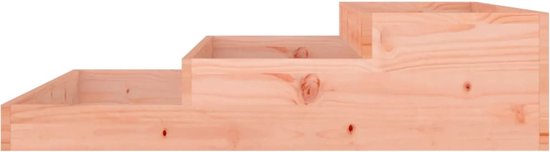 vidaXL Jardinière Bois de Douglas - Conception en cascade - 107 x 107 x 27 cm - Jardinière décorative - Pot de fleurs